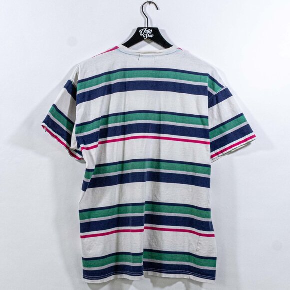 Surf Skate Striped T-Shirt Grunge INC International Concepts Large VTG 90s - Picture 2 of 14